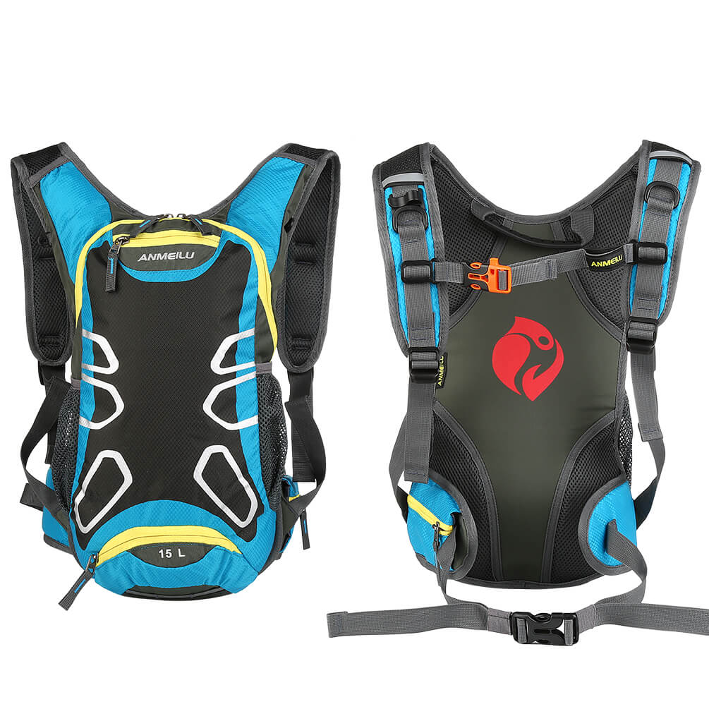 Vbiger 15L Hydration Backpack Splash-proof Cycling Backpack Lightweight Outdoor Daypack