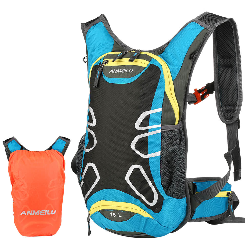 Vbiger 15L Hydration Backpack Splash-proof Cycling Backpack Lightweight Outdoor Daypack