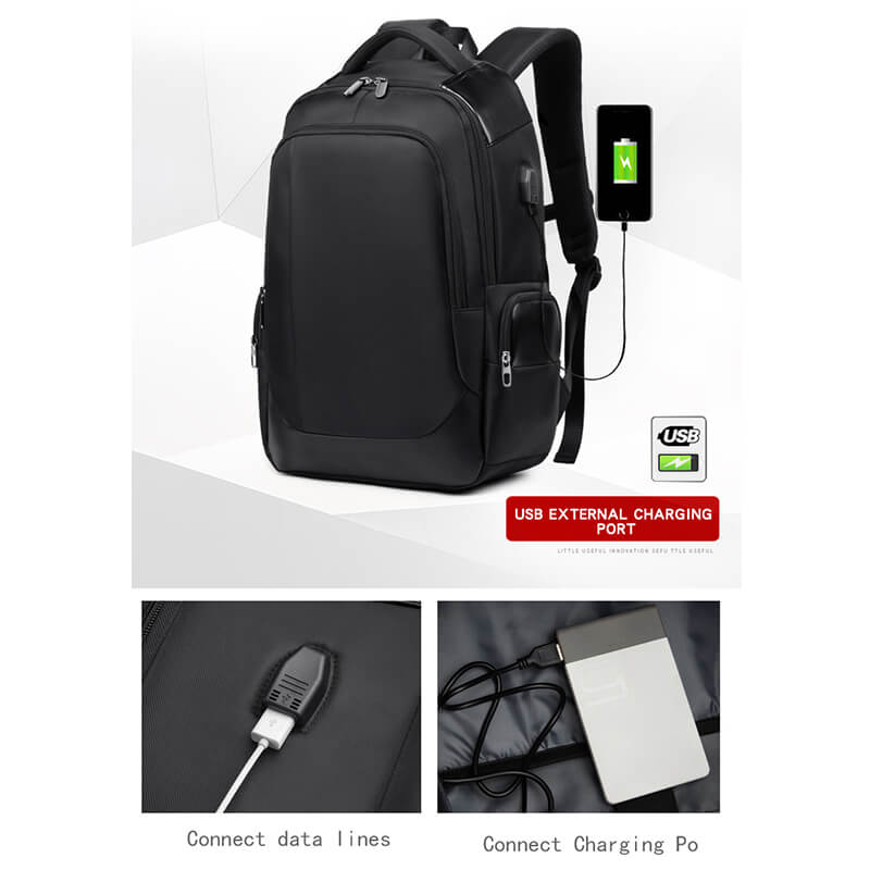 Vbiger Men Breathable Backpack Travel Bag Shoulder Bag with USB Port