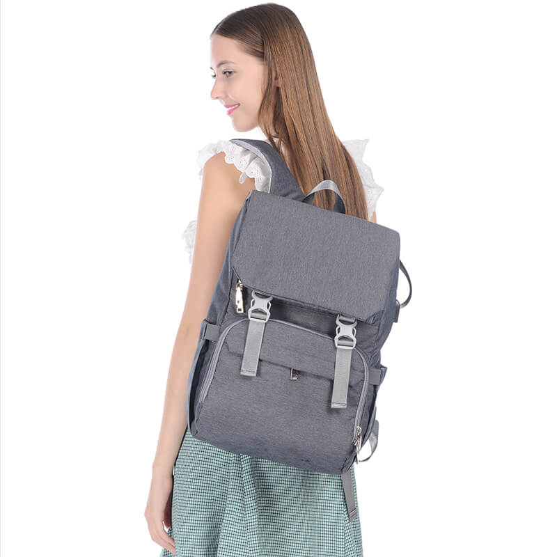 Vbiger USB Diaper Bag Large-capacity Backpack Travel Bag