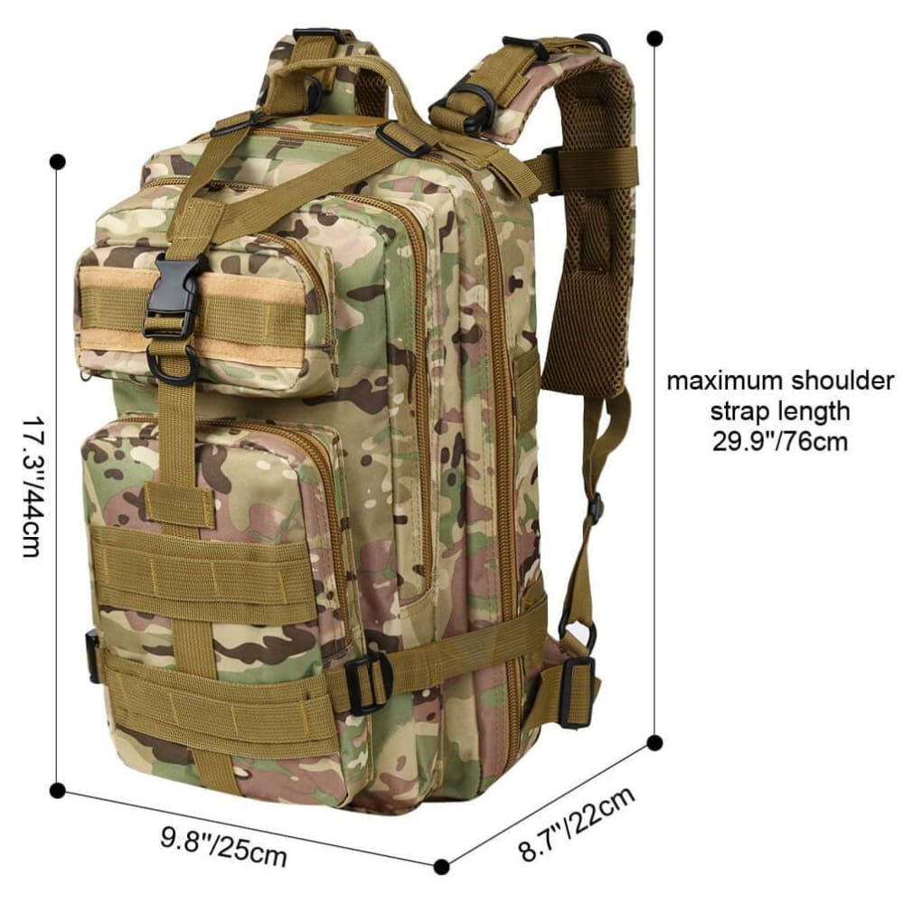 Vbiger 30L Large-capacity Military Backpacksk Rucksack for Hiking Trekking Camping and Hunting - Backpacks