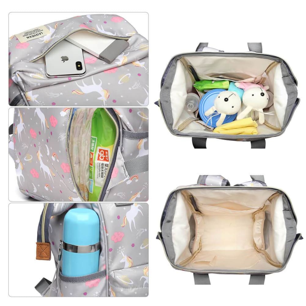 Vbiger Large-capacity Nursing Backpack Travel Shoulders Bag for Mommy and Student - Backpacks