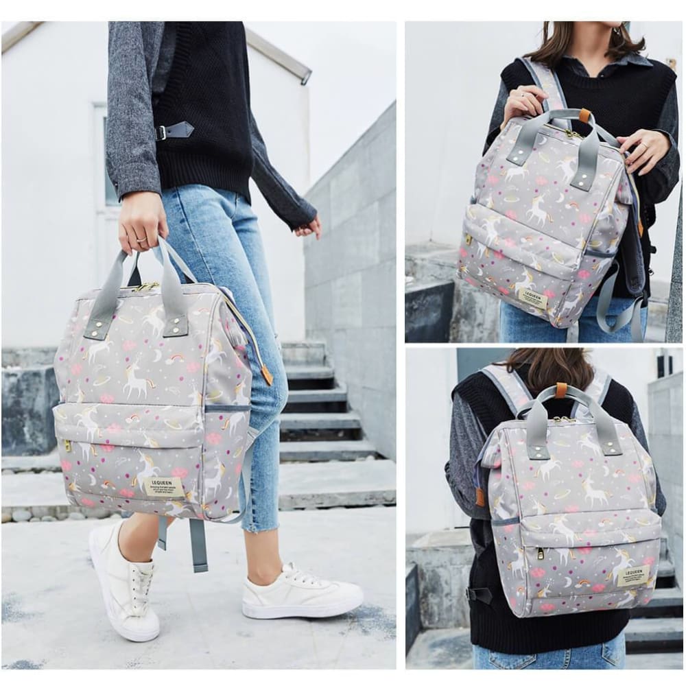 Vbiger Large-capacity Nursing Backpack Travel Shoulders Bag for Mommy and Student - Backpacks