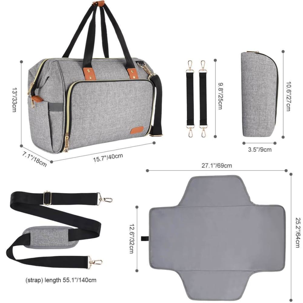 Vbiger Large Nappy Tote Bag Maternity Diaper Shoulder Bag Insulated Bag for Mom Dad - Backpacks