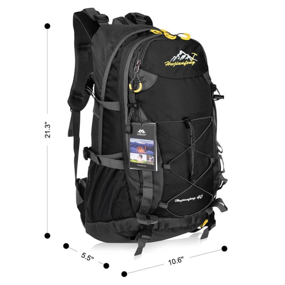 Vbiger Lightweight 40L Outdoor Splash-proof Nylon Backpack Travel Daypack Men & Women Hiking/Mountain Rucksack - Backpacks