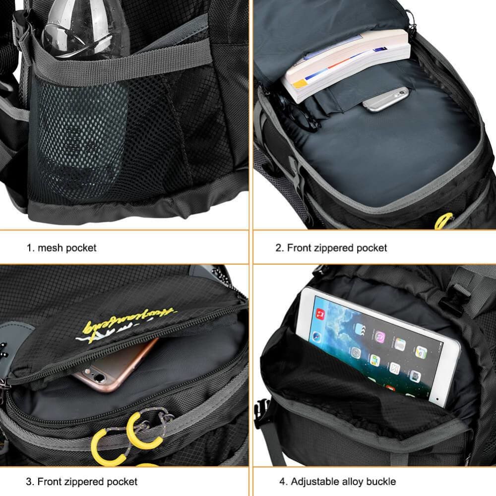 Vbiger Lightweight 40L Outdoor Splash-proof Nylon Backpack Travel Daypack Men & Women Hiking/Mountain Rucksack - Backpacks