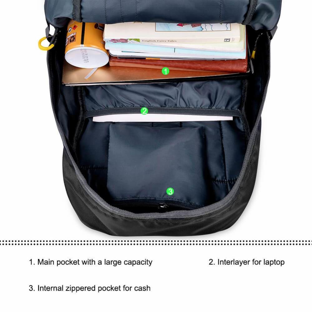 Vbiger Lightweight 40L Outdoor Splash-proof Nylon Backpack Travel Daypack Men & Women Hiking/Mountain Rucksack - Backpacks