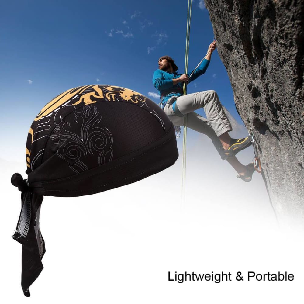 Vbiger Men Women Sports Skull Cap Lightweight Bandana Headwrap Quick-dry Riding Beanie Hat Chic Cycling Cap Portable Running Beanie with