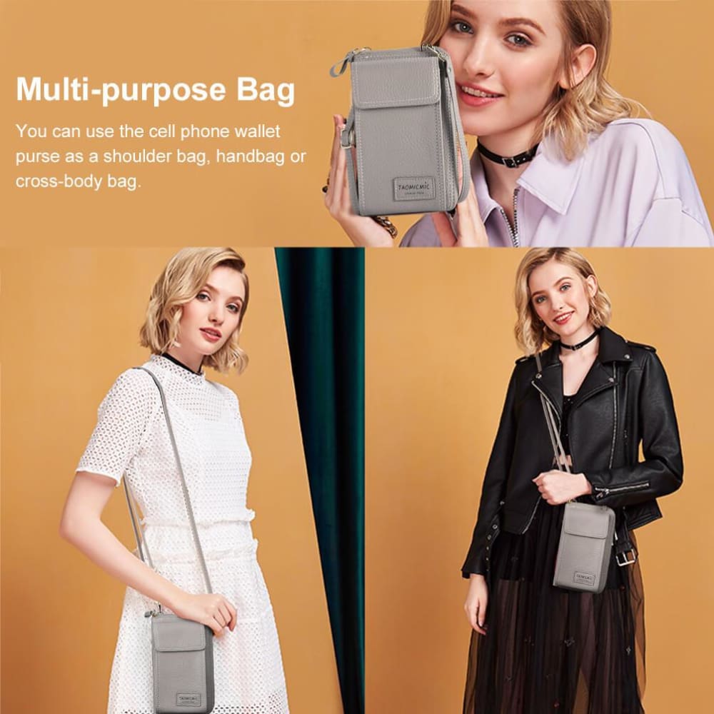 Vbiger Portable Cell Phone Purse Wallet Small Cross-body Bag Lightweight Shoulder Bag for Women - Bag
