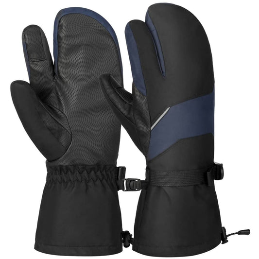 Vbiger Unisex Ski Gloves Warm Winter Gloves Thick Sports Mitten Cold Weather Gloves Touch Screen Gloves with Adjustable Buckle and Elastic