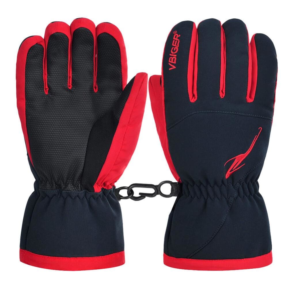 Vbiger Unisex Winter Warm Gloves Full-finger Snowboard Gloves Waterproof Sports Gloves - Gloves