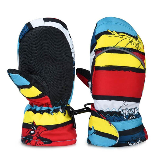 Vbiger Warm Skiing Skating Gloves Waterproof Full Finger Mittens With Fleece Lining in Winter and Autumn - S - Gloves