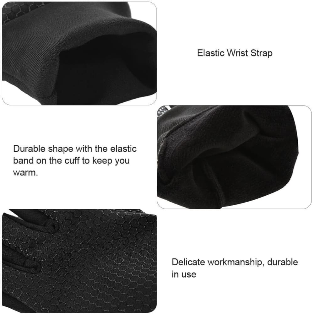 Vbiger Winter Thick Warm Mittens Touch Screen Gloves with Anti-slip Design - Gloves