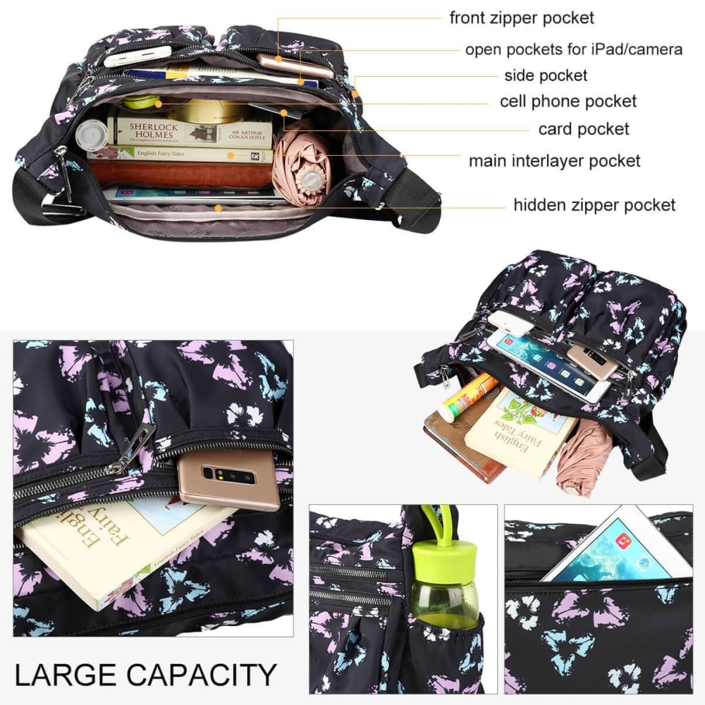 Vbiger Women Cross-body Bag Large-capacity Nylon Cross-body Bags - Bag