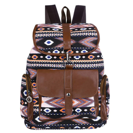 Vbiger Women Drawstring Backpack Casual Outdoor Daypack All-match Travel Shoulders Bag - Black - Bag