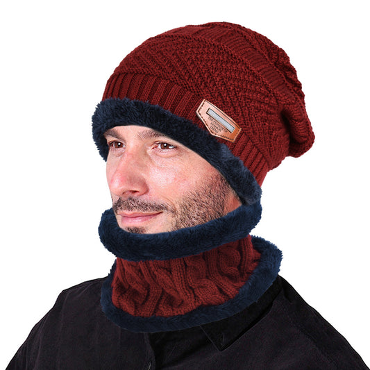 VBIGER Winter Beanie Hat Scarf Set Warm Knit Hat Thick Knit Skull Cap For Men Women