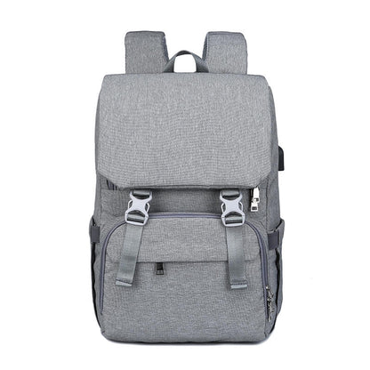 Vbiger USB Diaper Bag Large-capacity Backpack Travel Bag 