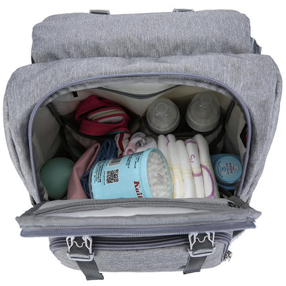 Vbiger USB Diaper Bag Large-capacity Backpack Travel Bag 