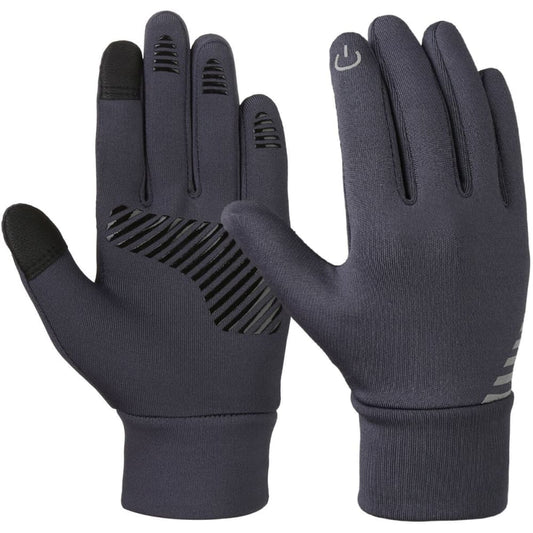Vbiger Kids Winter Gloves Anti-skid Touch Screen Gloves with Reflective Printing and Silicone Strip - M - Gloves