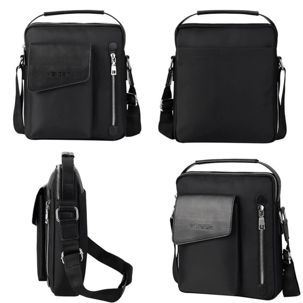Vbiger Large-capacity Shoulder Bag Casual Business Handbag with Adjustable Shoulder Strap - Bag