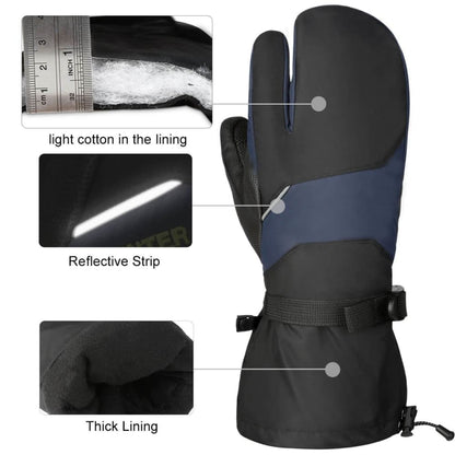 Vbiger Unisex Ski Gloves Warm Winter Gloves Thick Sports Mitten Cold Weather Gloves Touch Screen Gloves with Adjustable Buckle and Elastic