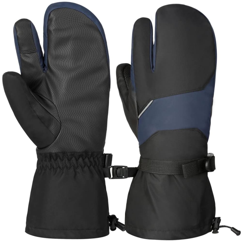 Vbiger Unisex Ski Gloves Warm Winter Gloves Thick Sports Mitten Cold Weather Gloves Touch Screen Gloves with Adjustable Buckle and Elastic
