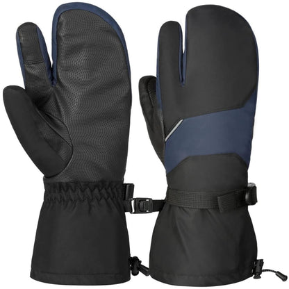 Vbiger Unisex Ski Gloves Warm Winter Gloves Thick Sports Mitten Cold Weather Gloves Touch Screen Gloves with Adjustable Buckle and Elastic